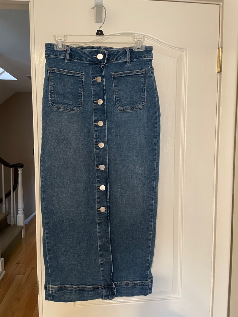 Bagatelle Button-Front long Denim Skirt size 4